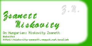 zsanett miskovity business card